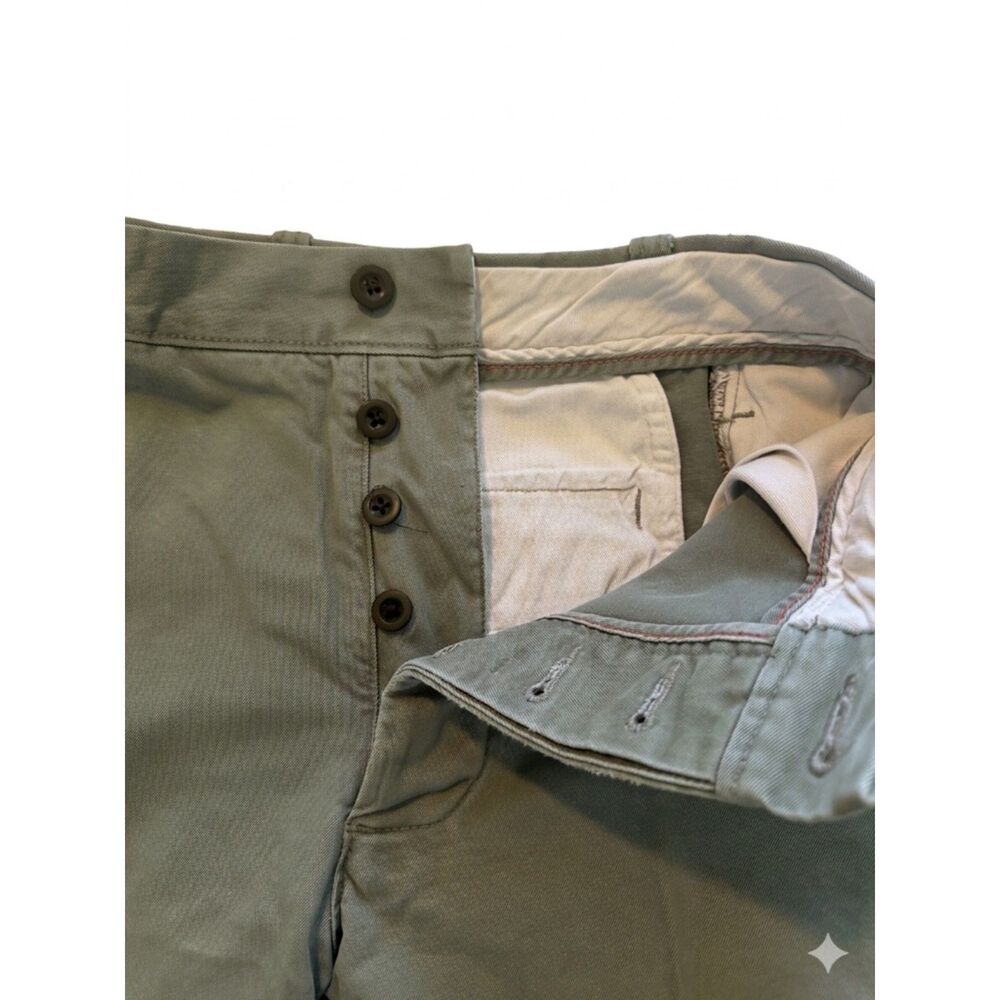 J.Crew Broken- In Chino Shorts Men's 34 Washed Cotton Twill  Dusty Sage Green 9"